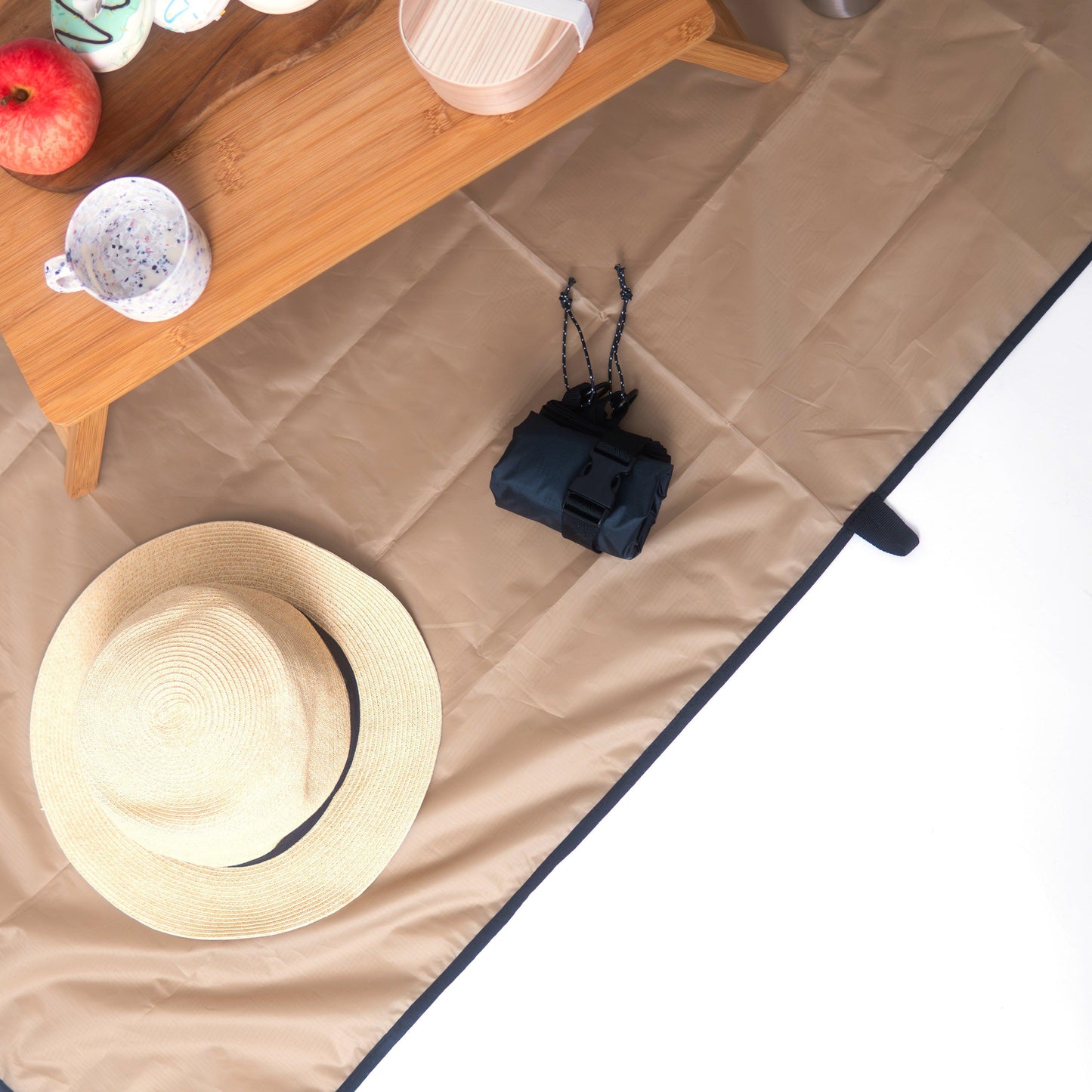 小さくなるピクニックマット